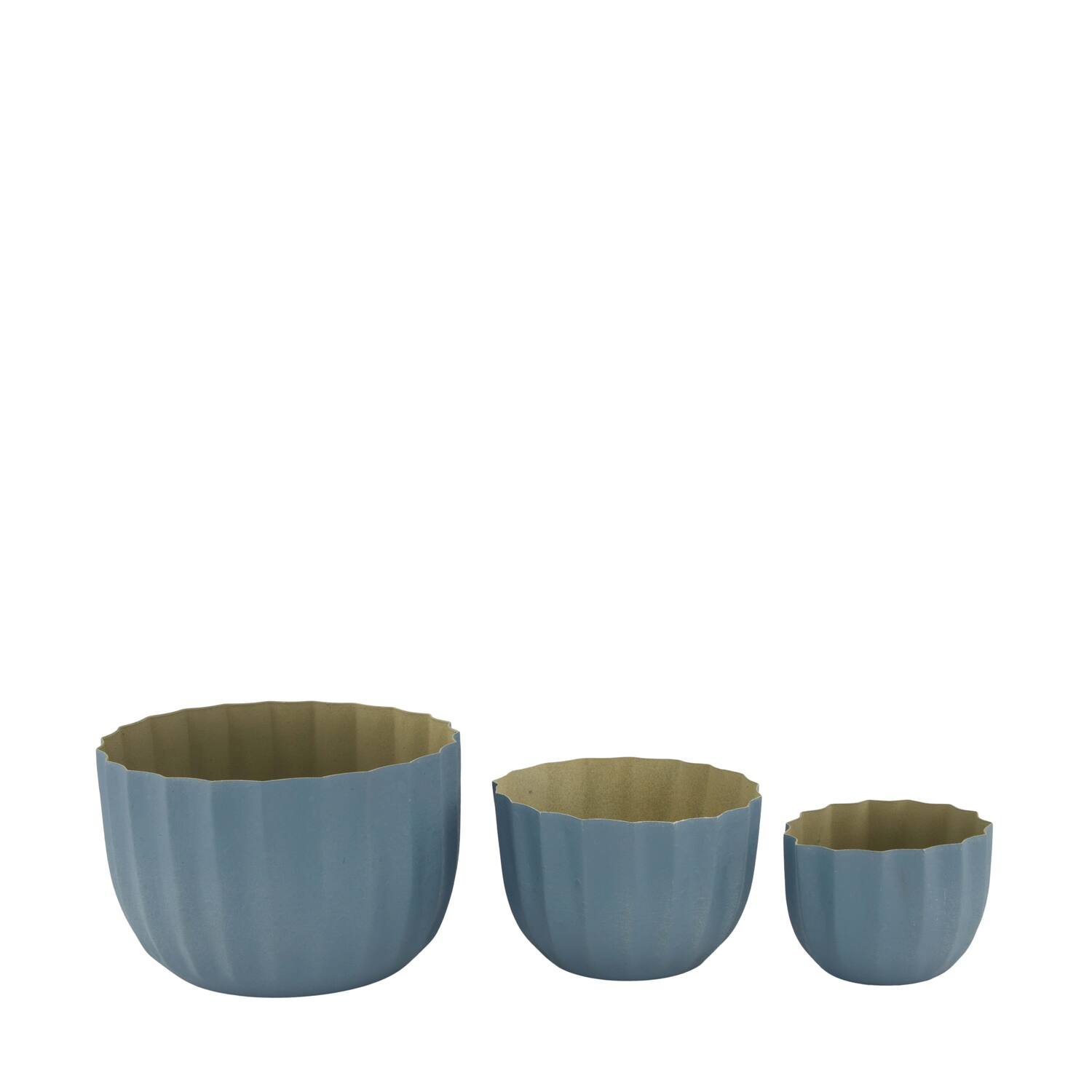Bowl metal 14x14x9cm  - Grey