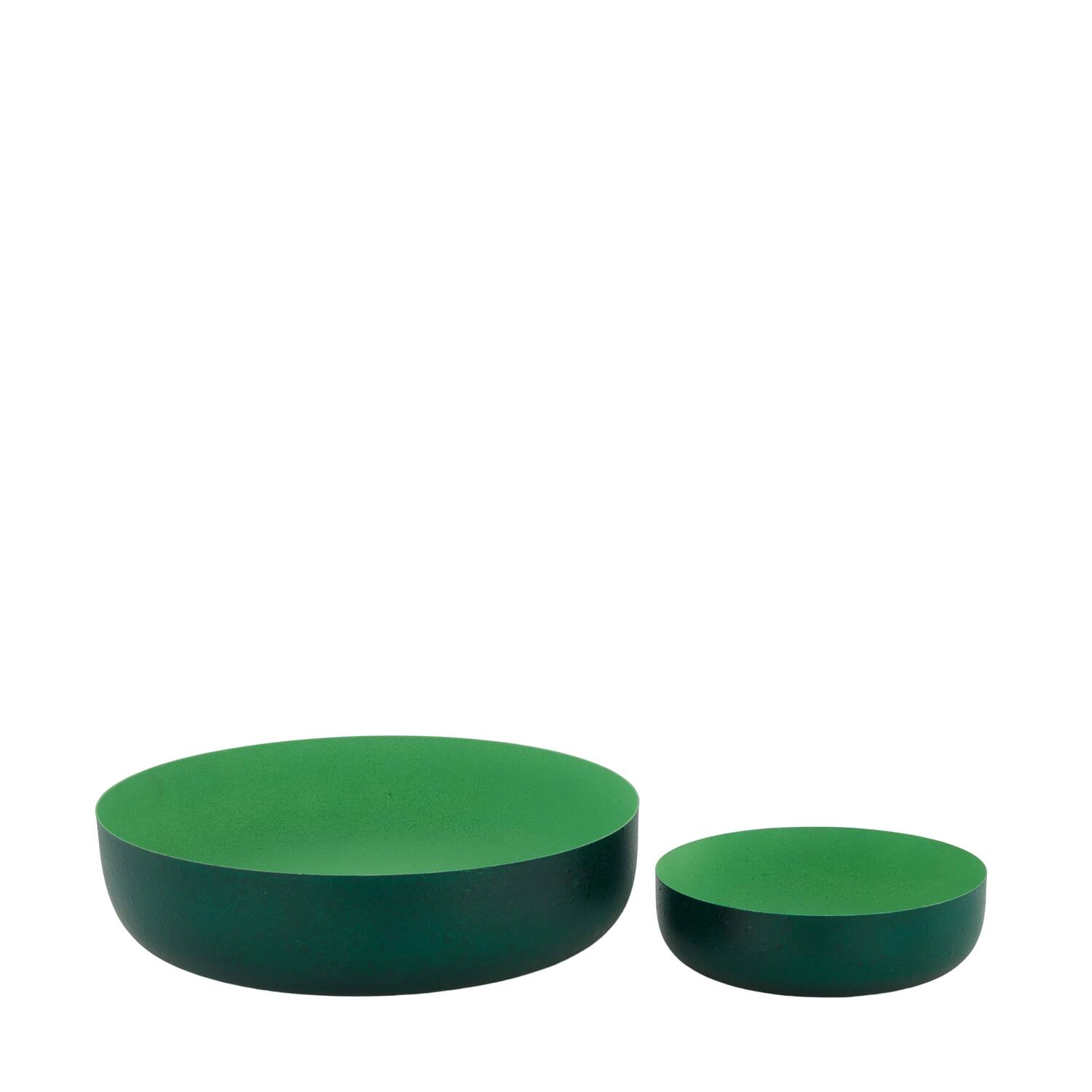 Bowl metal 22.5x22.5x5.5cm S/2