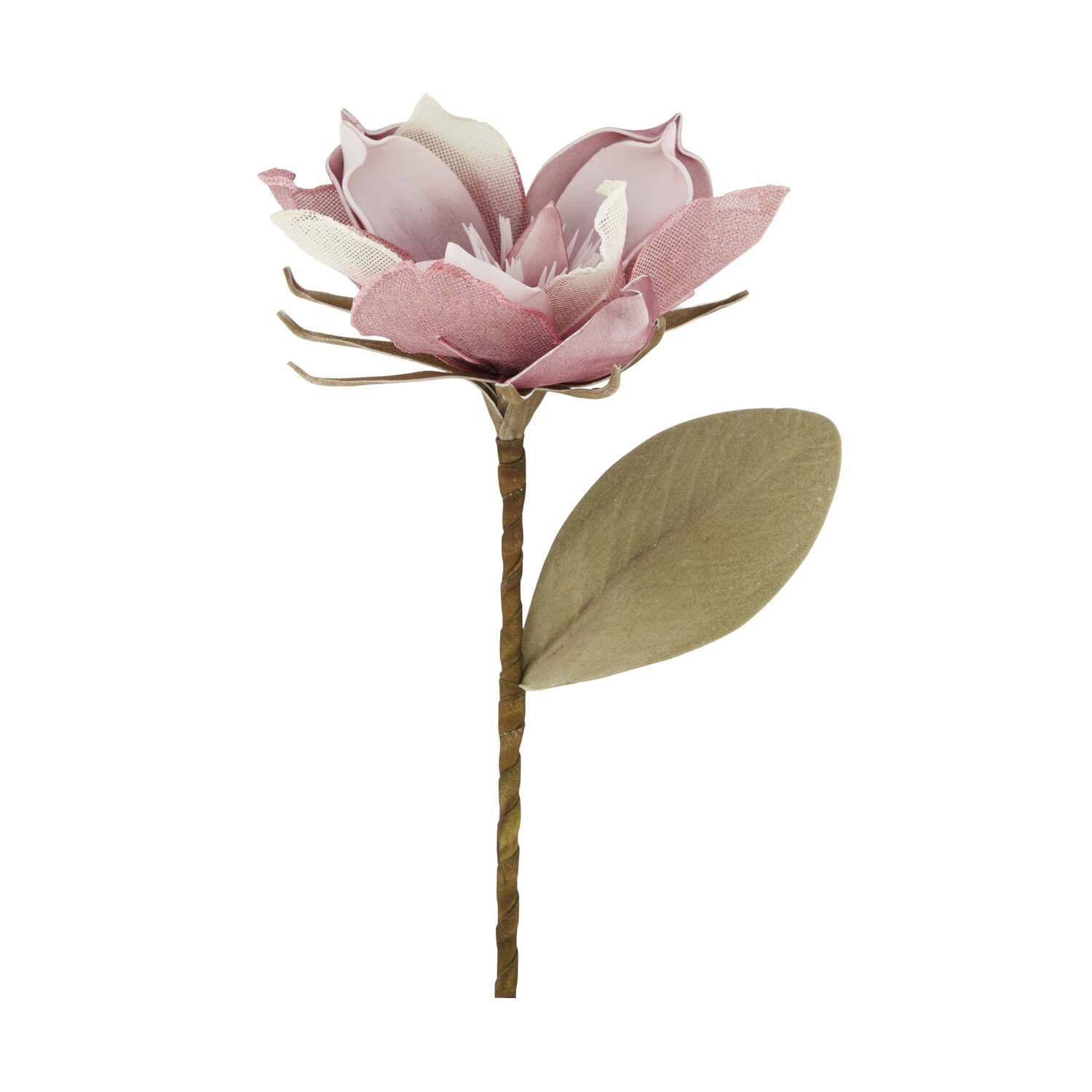 Flower magnolia jute 77x18x18cm