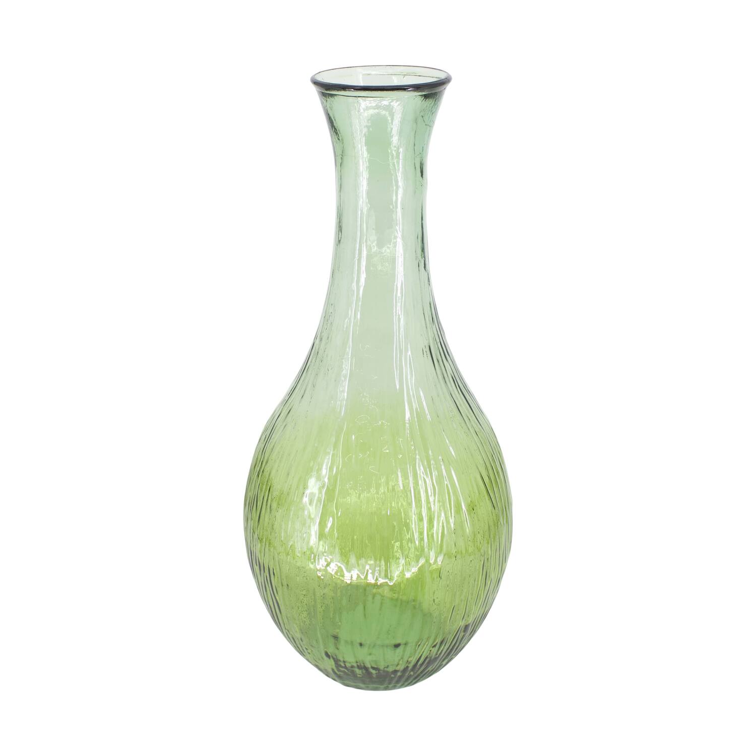 Vase recycled glass 34x34x75cm - Green