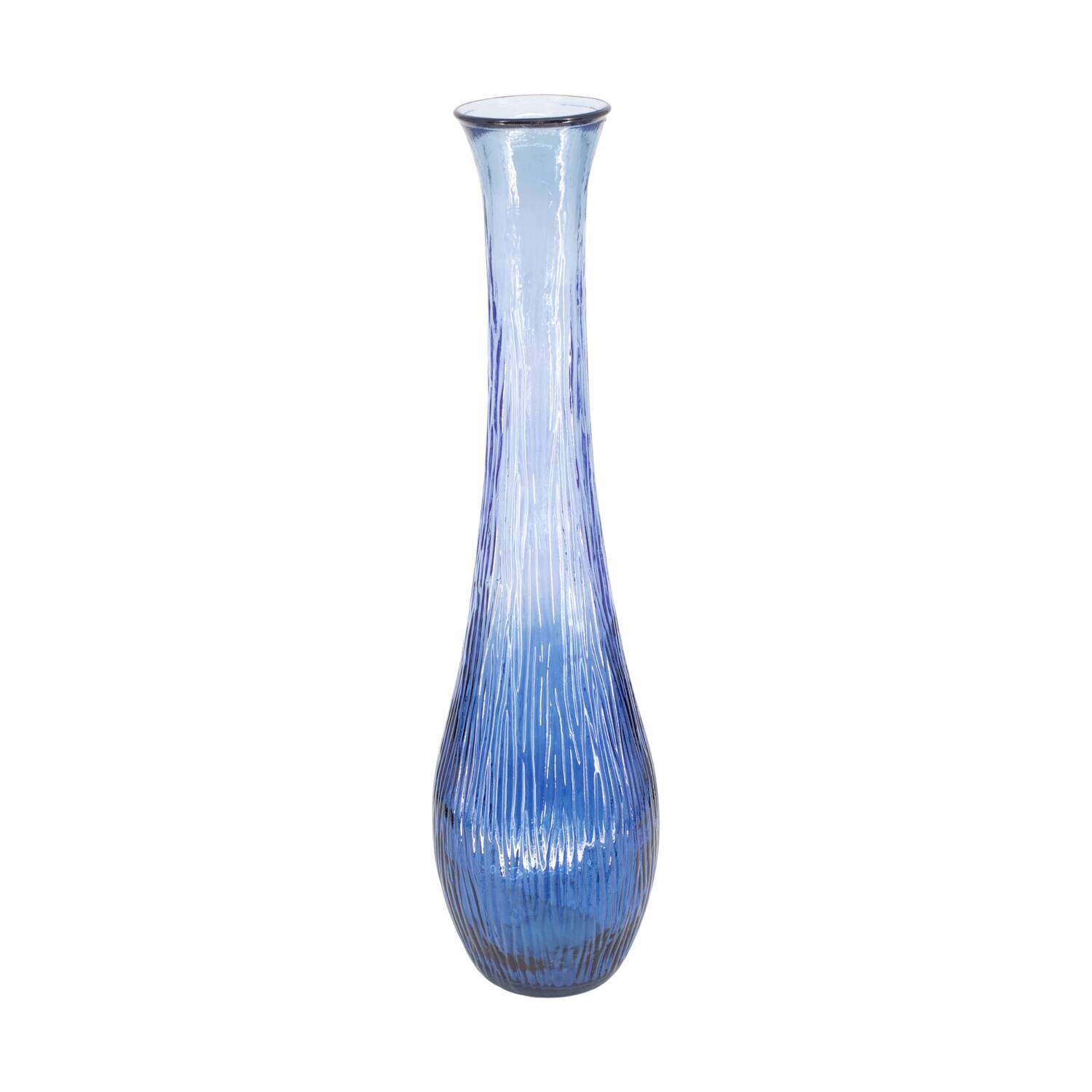 Vase recycled glass 25x25x99cm
