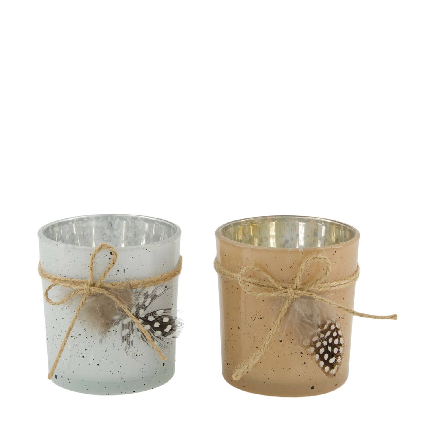 Tealight holder glass 7.3x7.3x8cm C/2