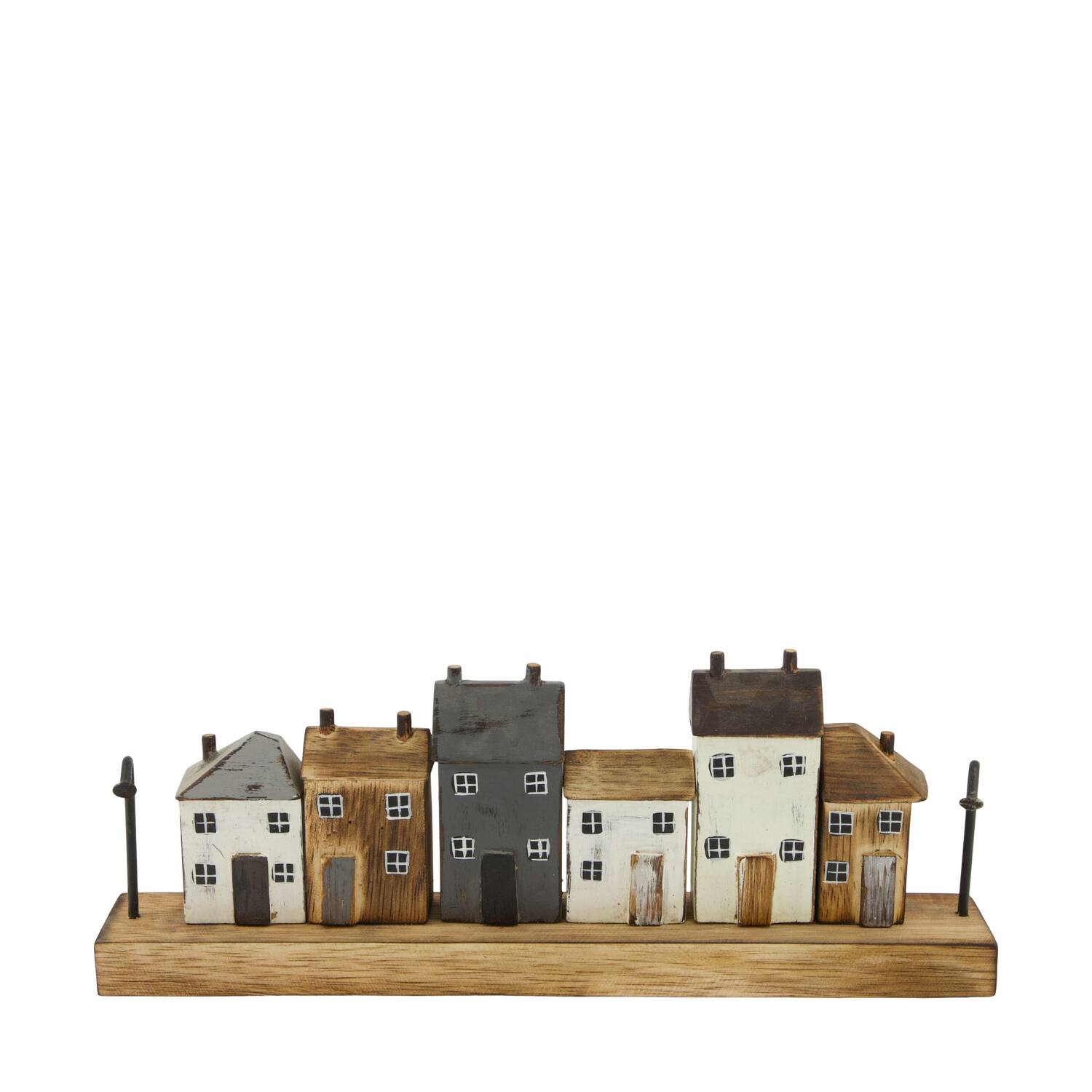 House albizia wood on feet 36.5x5.5x14cm