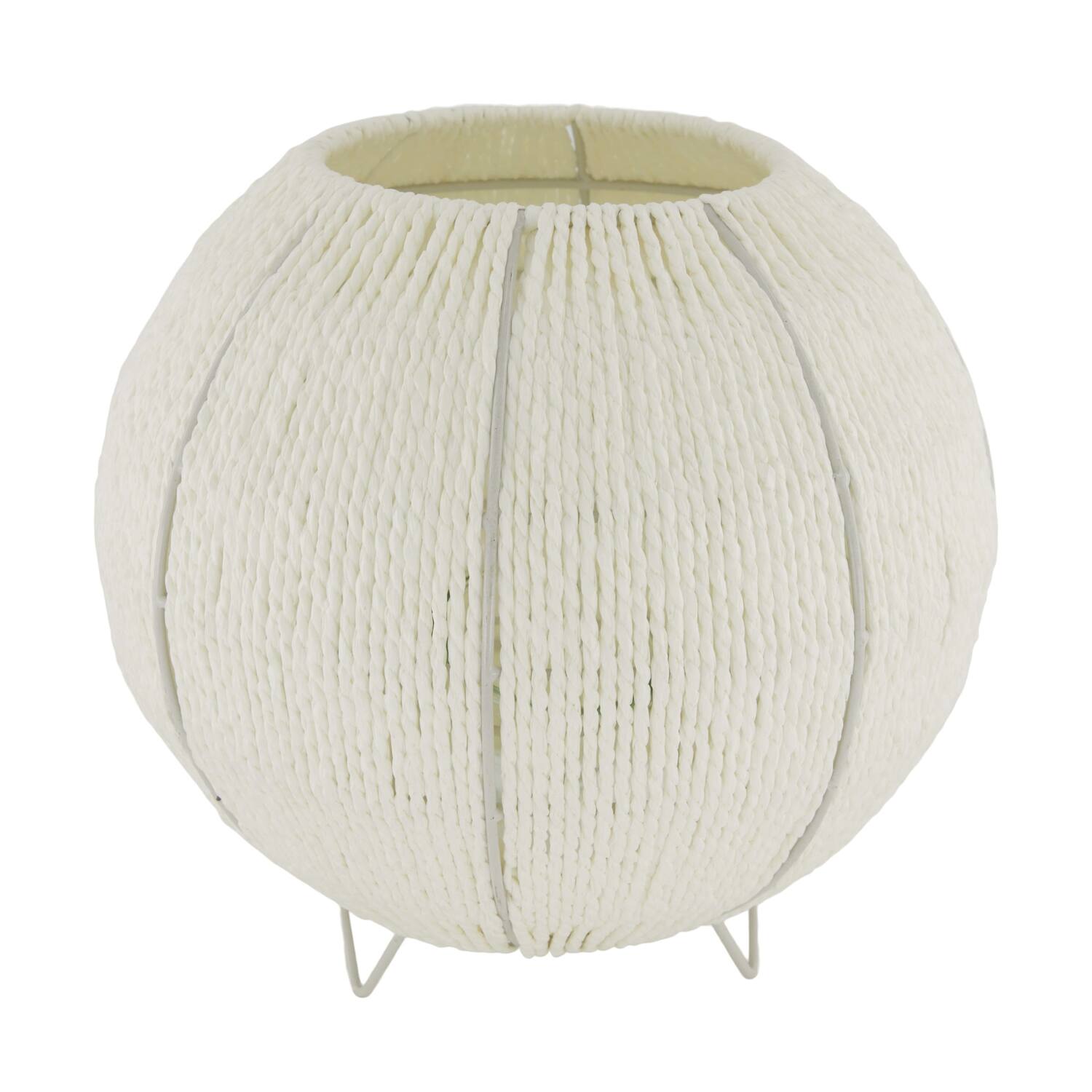 Lantern paper rope with glass 28x28x26cm