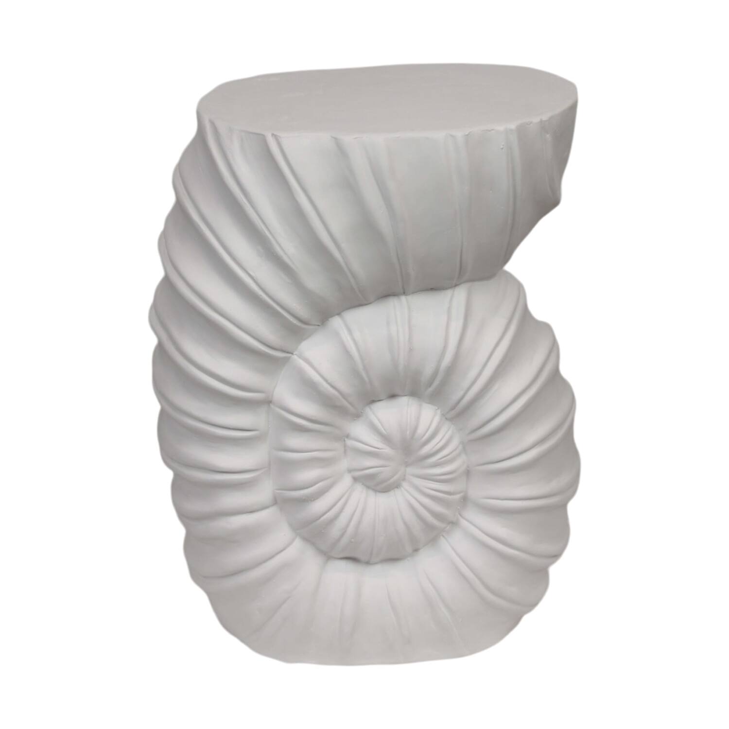 Side table shell magnesium 38x28x48cm - White