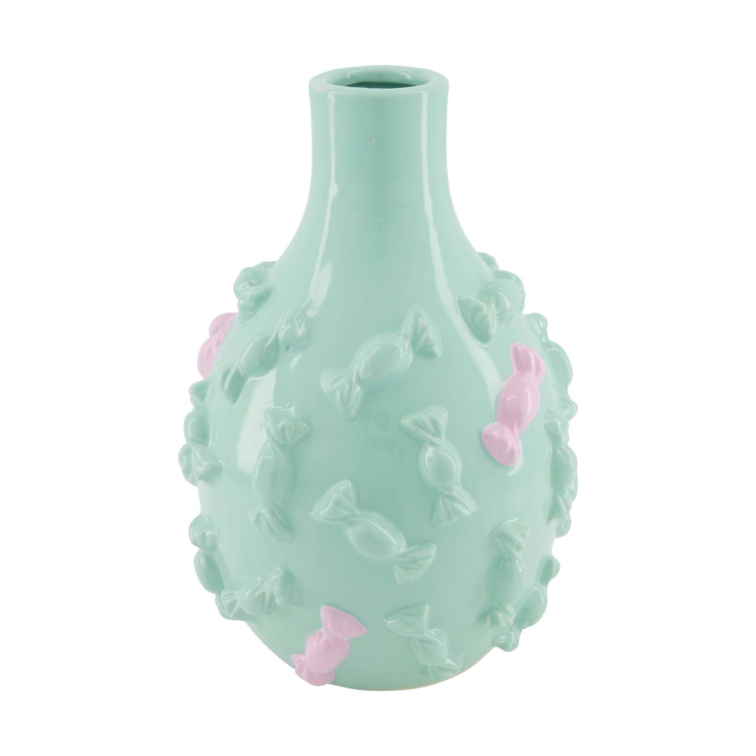 Vase sweets ceramic 18.5x18.5x27cm - Blue