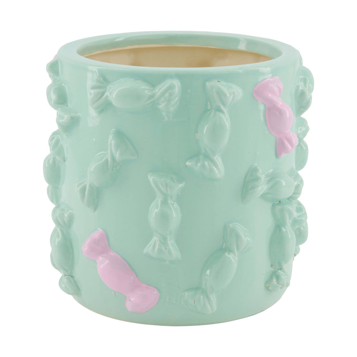 Planter sweets ceramic 16x16x15cm - Blue