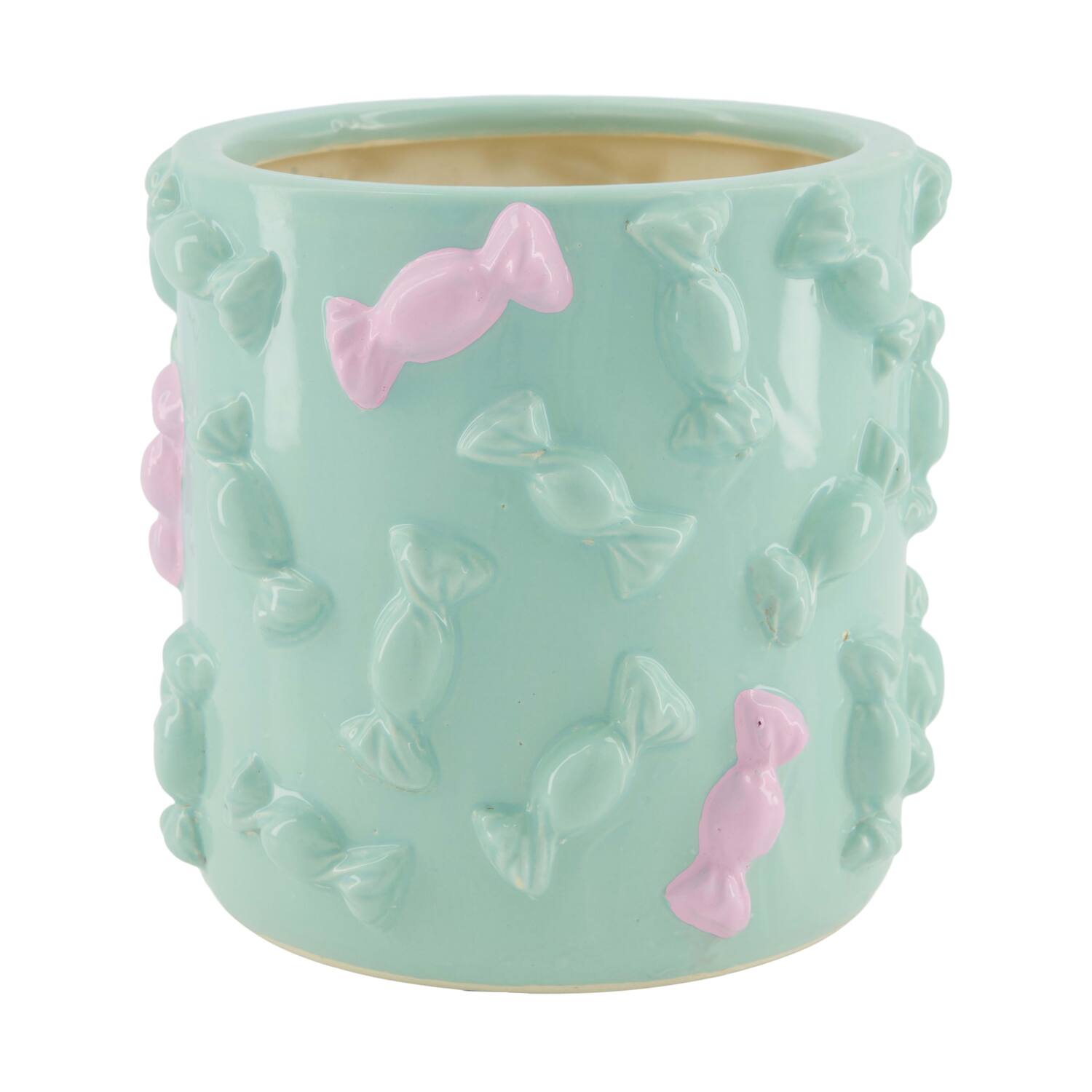 Planter sweets ceramic 18x18x17cm - Blue