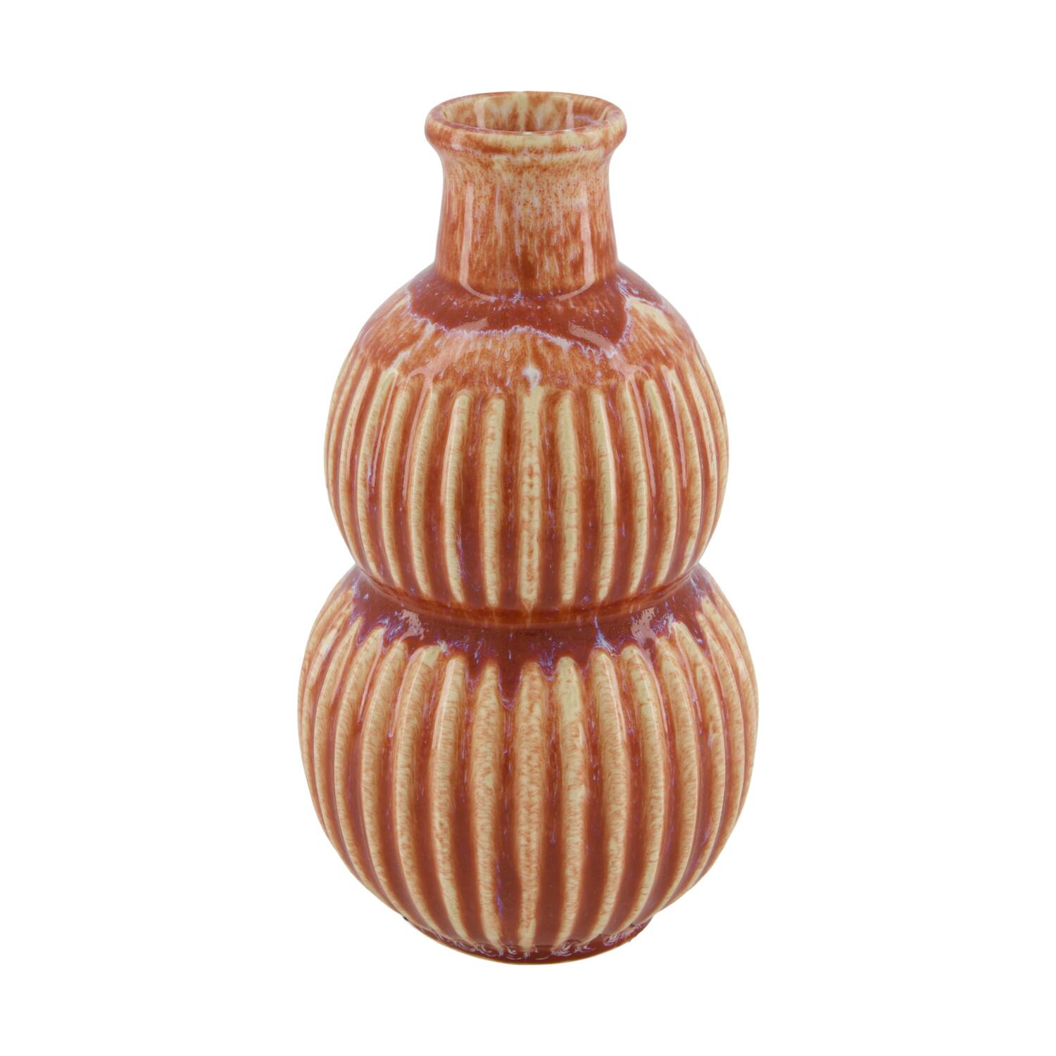 Vase ceramic 13.8x13.8x25cm - Red