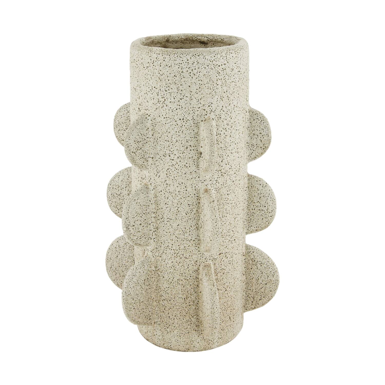 Vase ceramic 18x18x31cm - Grey