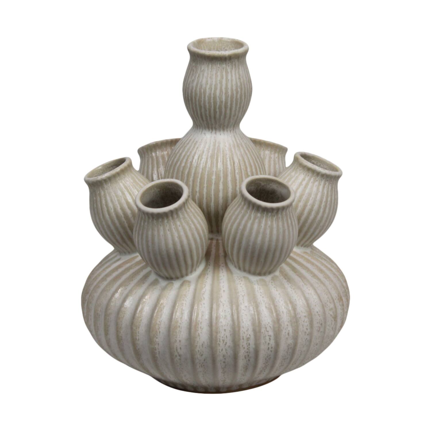 Vase ceramic 28x28x35cm - Cream