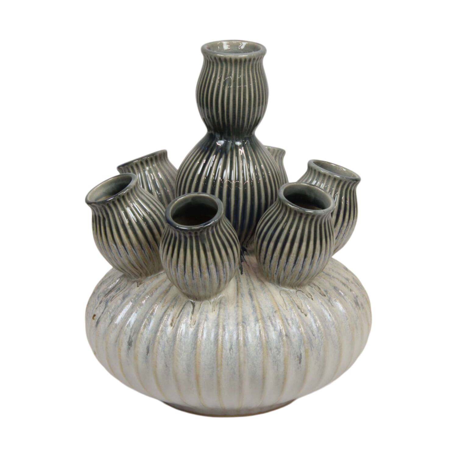 Vase ceramic 28x28x36cm - White