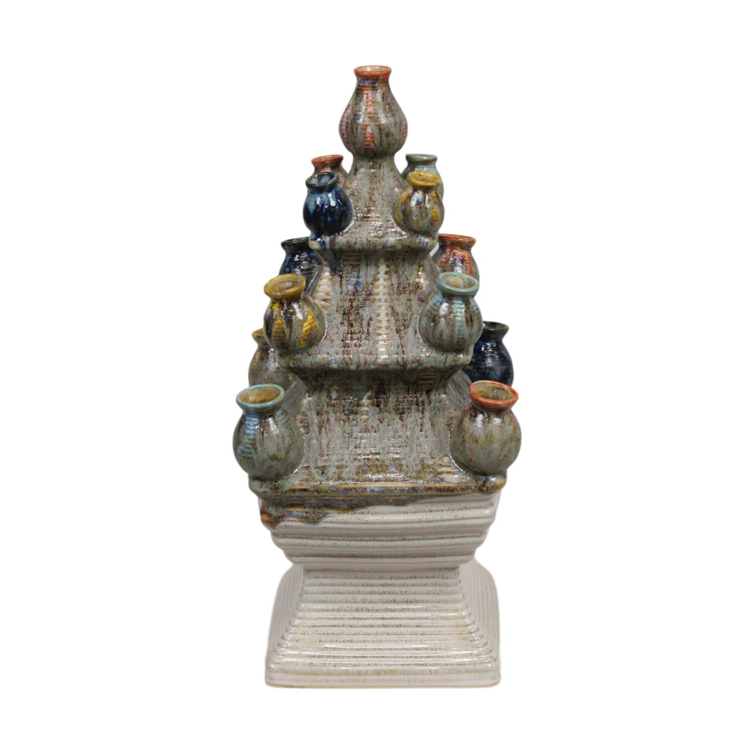 Vase ceramic 25x25x54cm - Multi