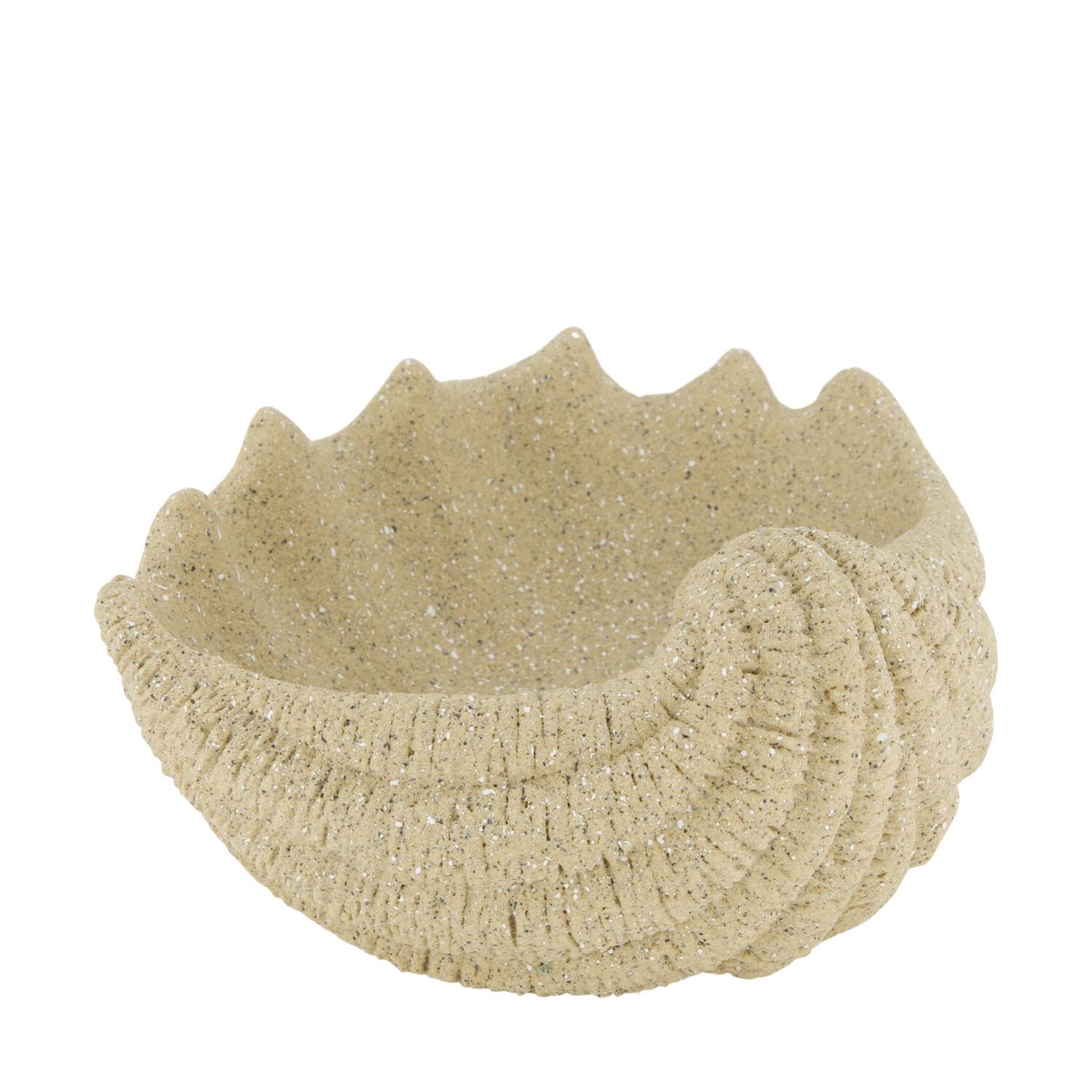 Planter seashell polyresin 27x23.5x12.5cm - Brown