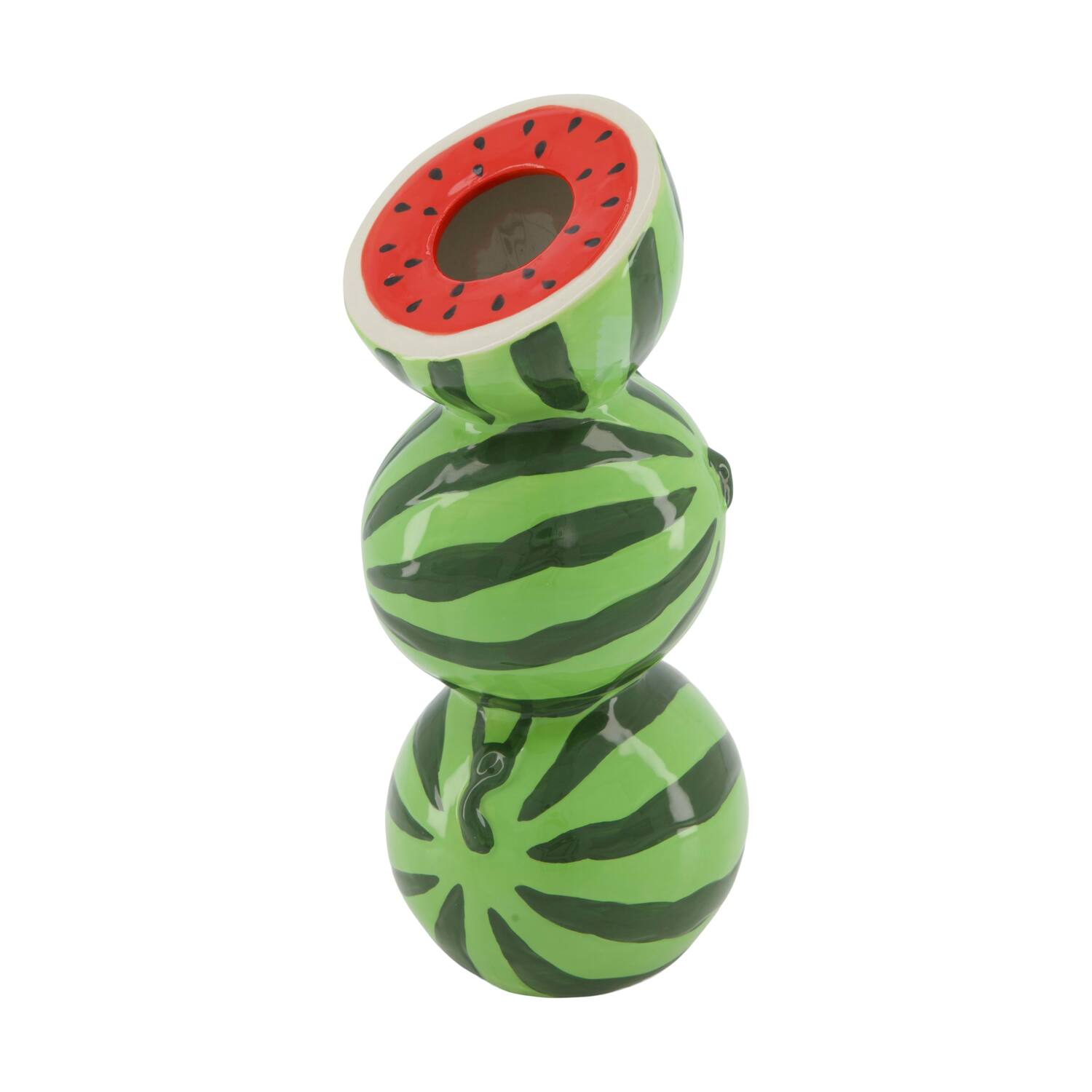 Vase watermelon ceramic 9.7x9.5x21.7cm 1 - Green