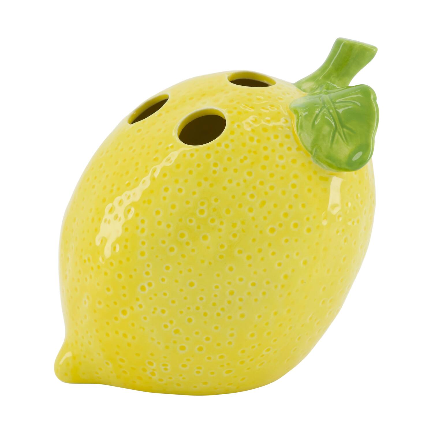 Vase lemon ceramic 15.5x13x15cm