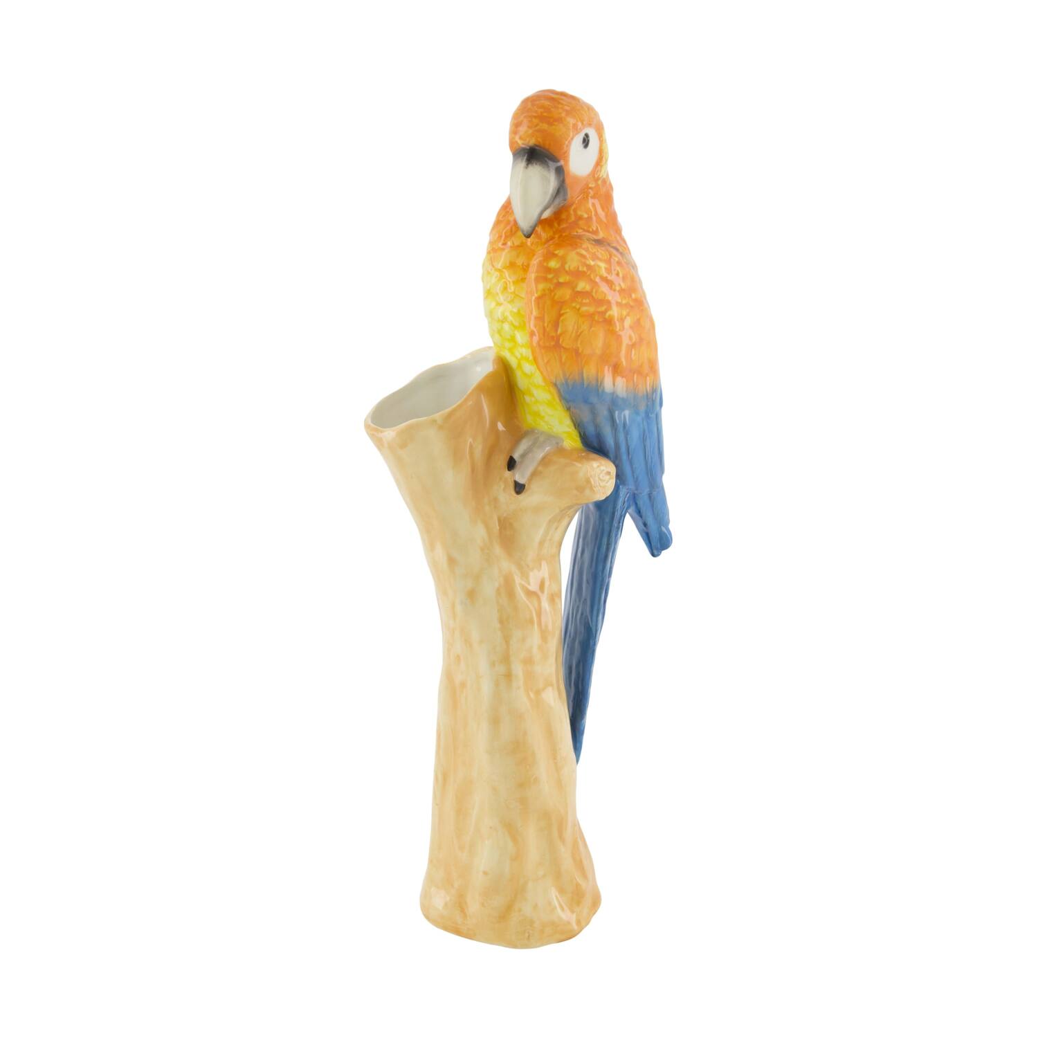 Vase parrot ceramic 17.9x12.2x45cm - Multi