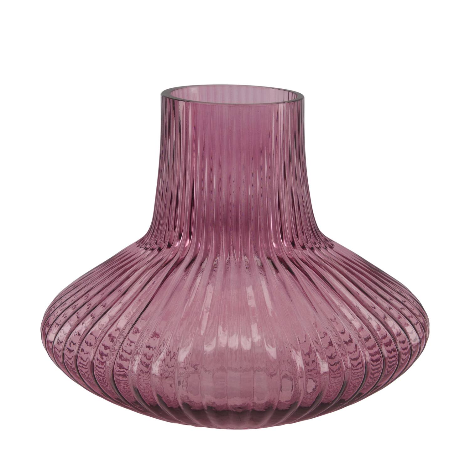 Vase glass 23x23x19cm