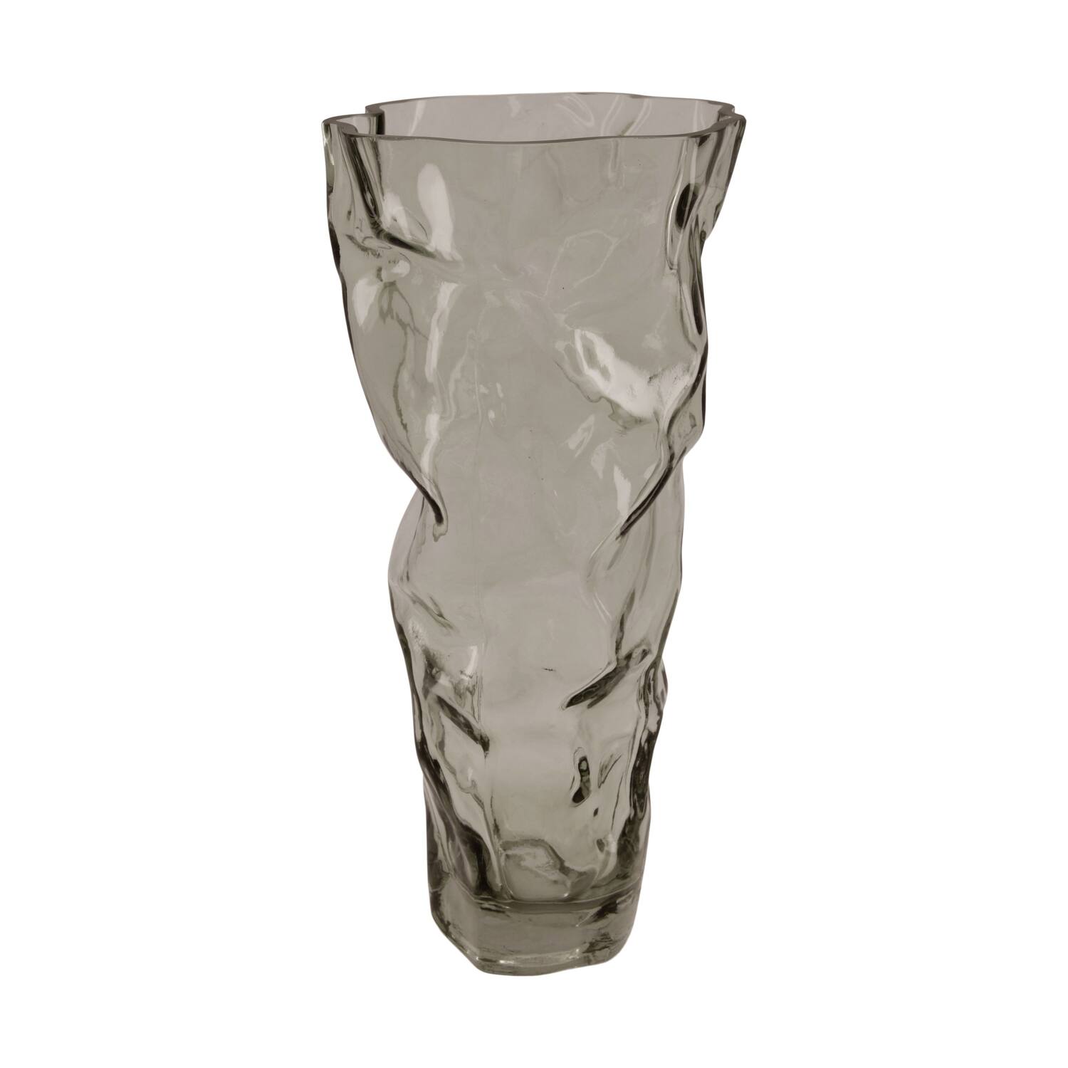 Vase glass 15.5x15.5x32cm