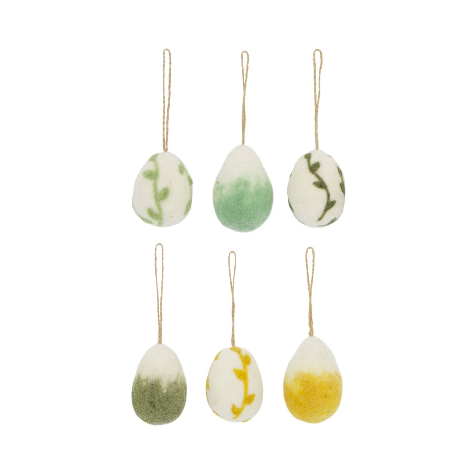 Hanger egg wool 5x5x7cm A/6