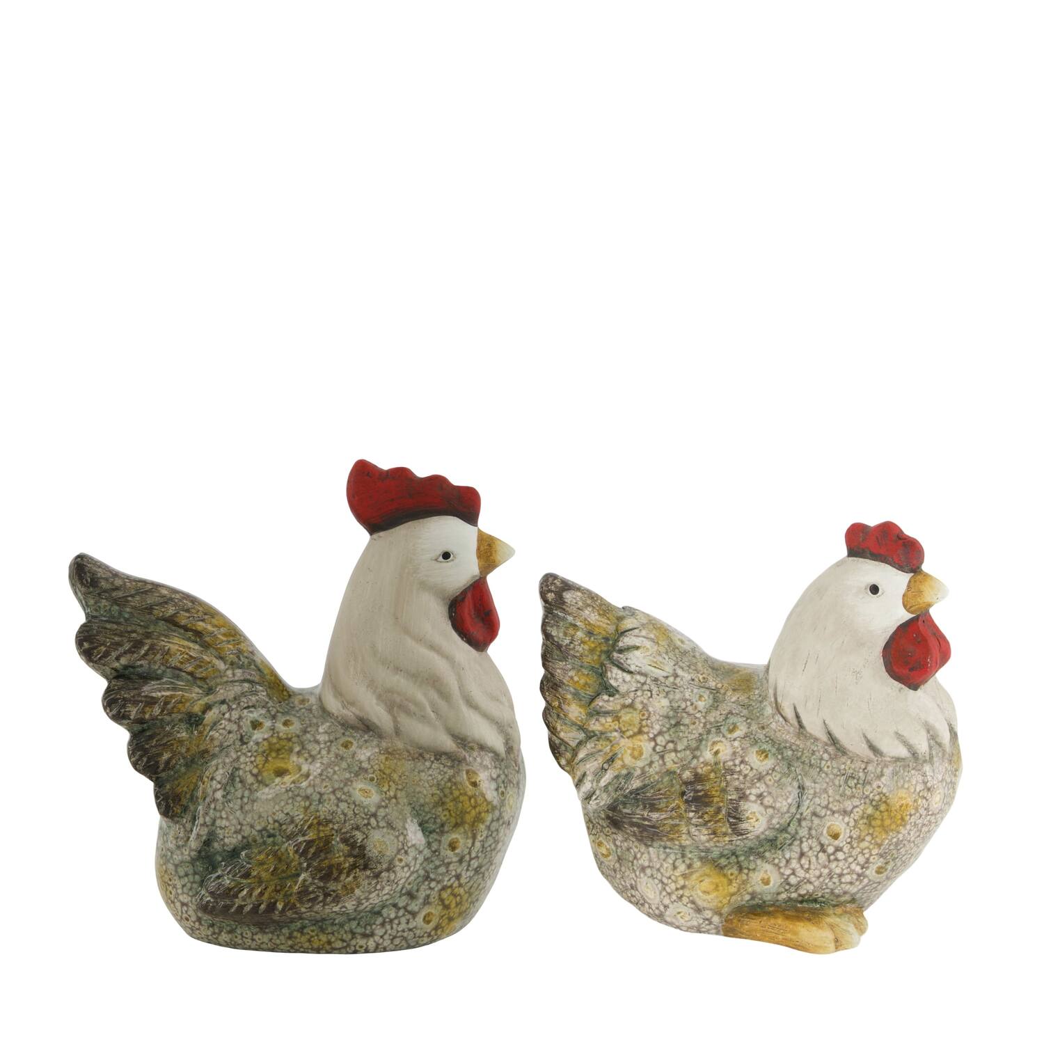 Figurine chicken terracotta 19.8x14.5x20.1cm A/2