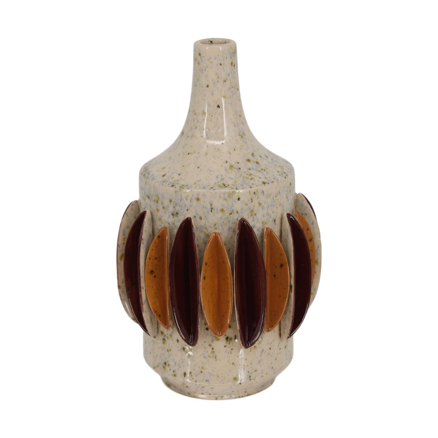 Vase shells ceramic 20x20x34cm - Multi
