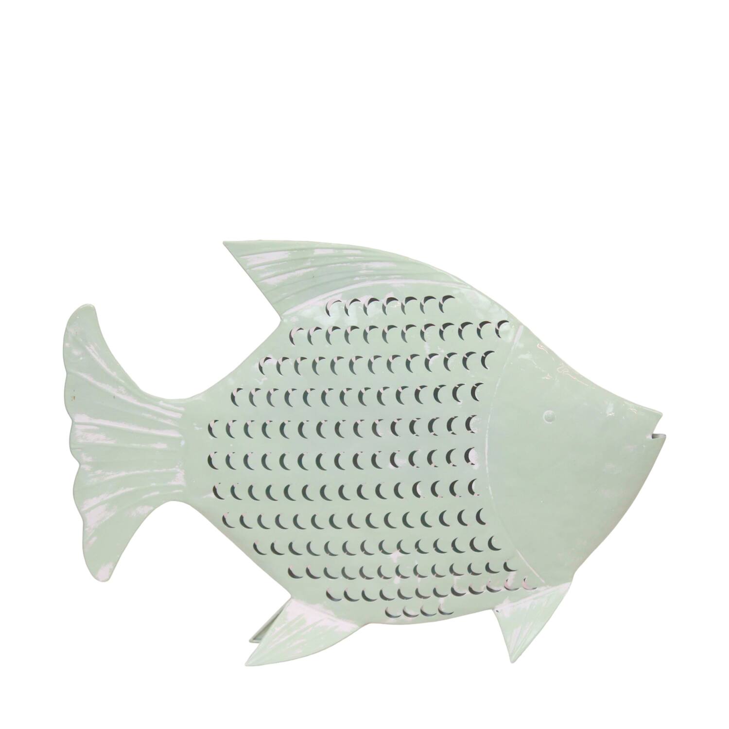 Wall art fish metal 58.5x9.5x43.5cm
