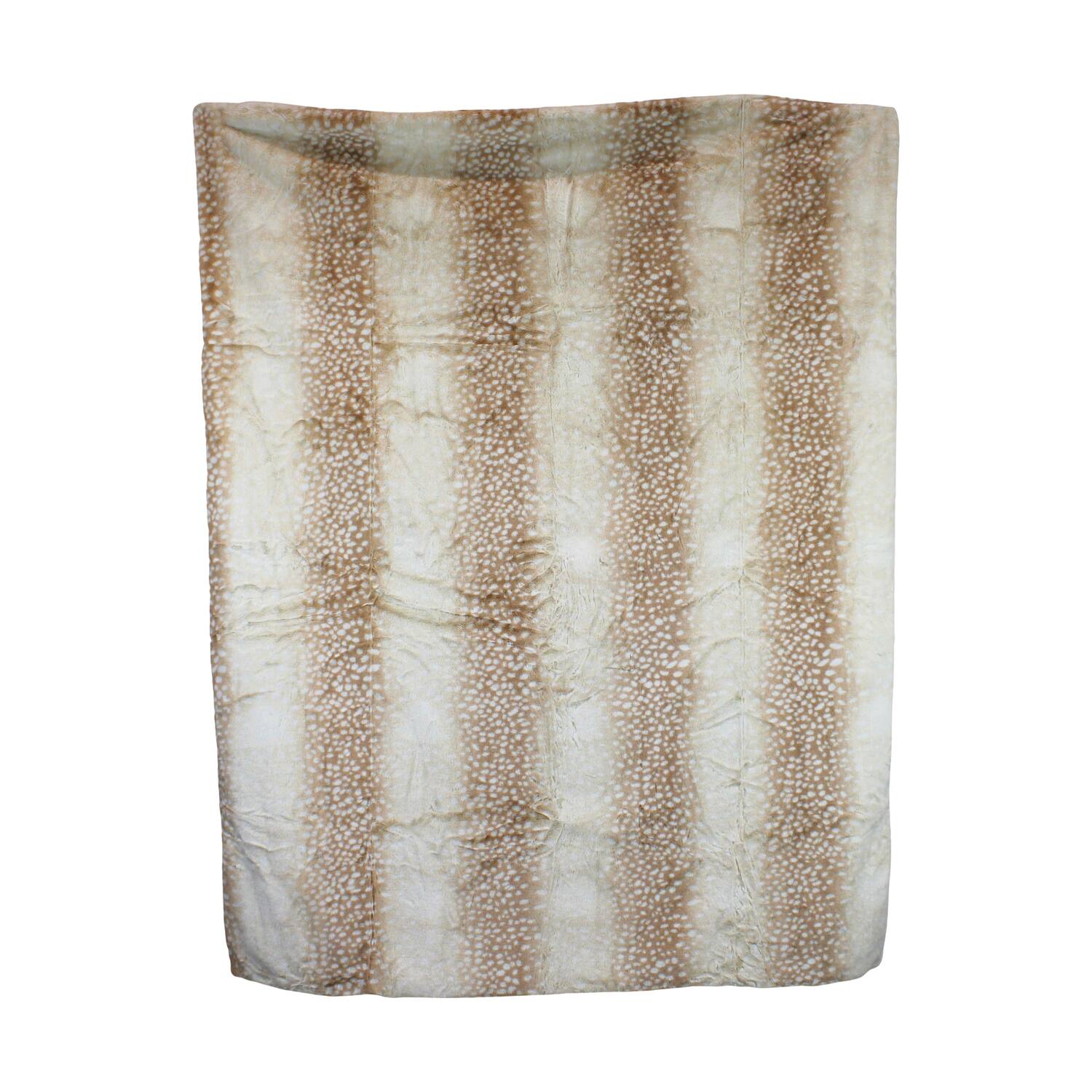 Plaid deer fur polyester 170x130x2cm