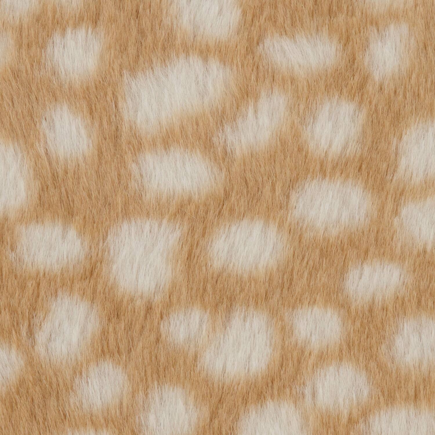 Cushion deer fur polyester 45x45x12cm