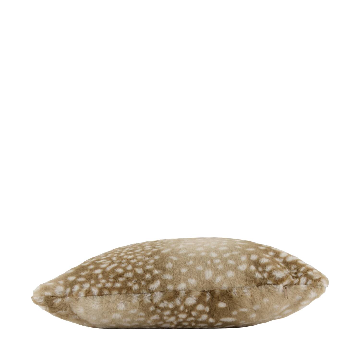 Cushion deer fur polyester 45x45x12cm - Brown