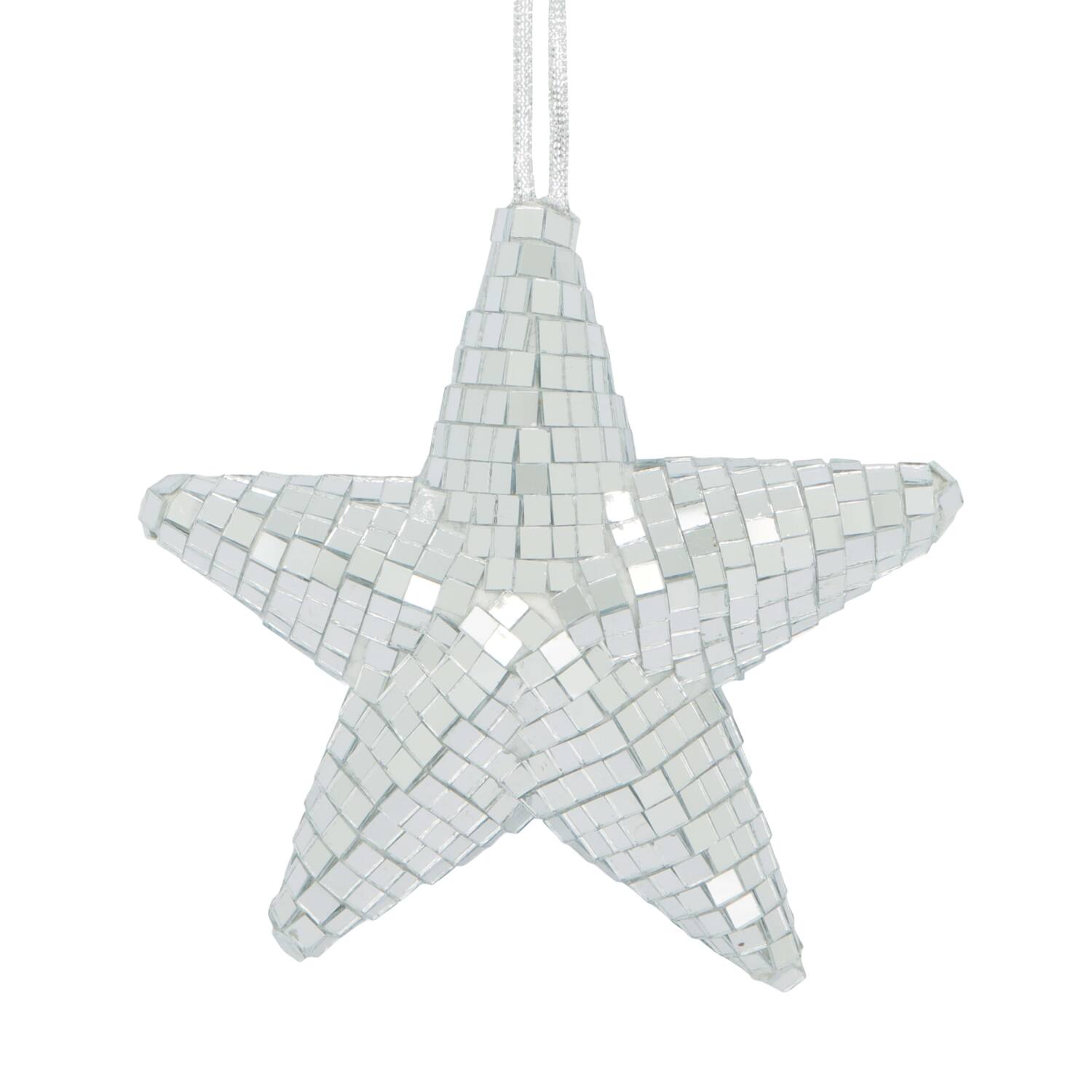 Hanger star disco foam with hanger 13x13x4.5cm
