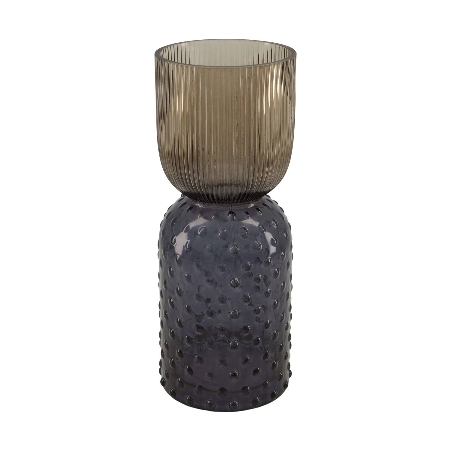 Vase glass 10x10x26.5cm