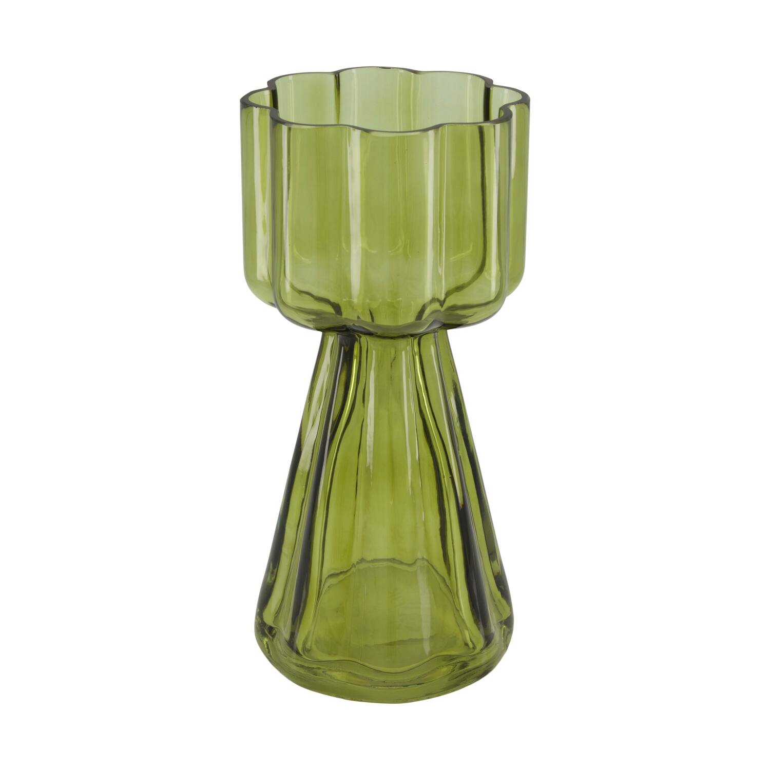 Vase glass 12x12x25.5cm