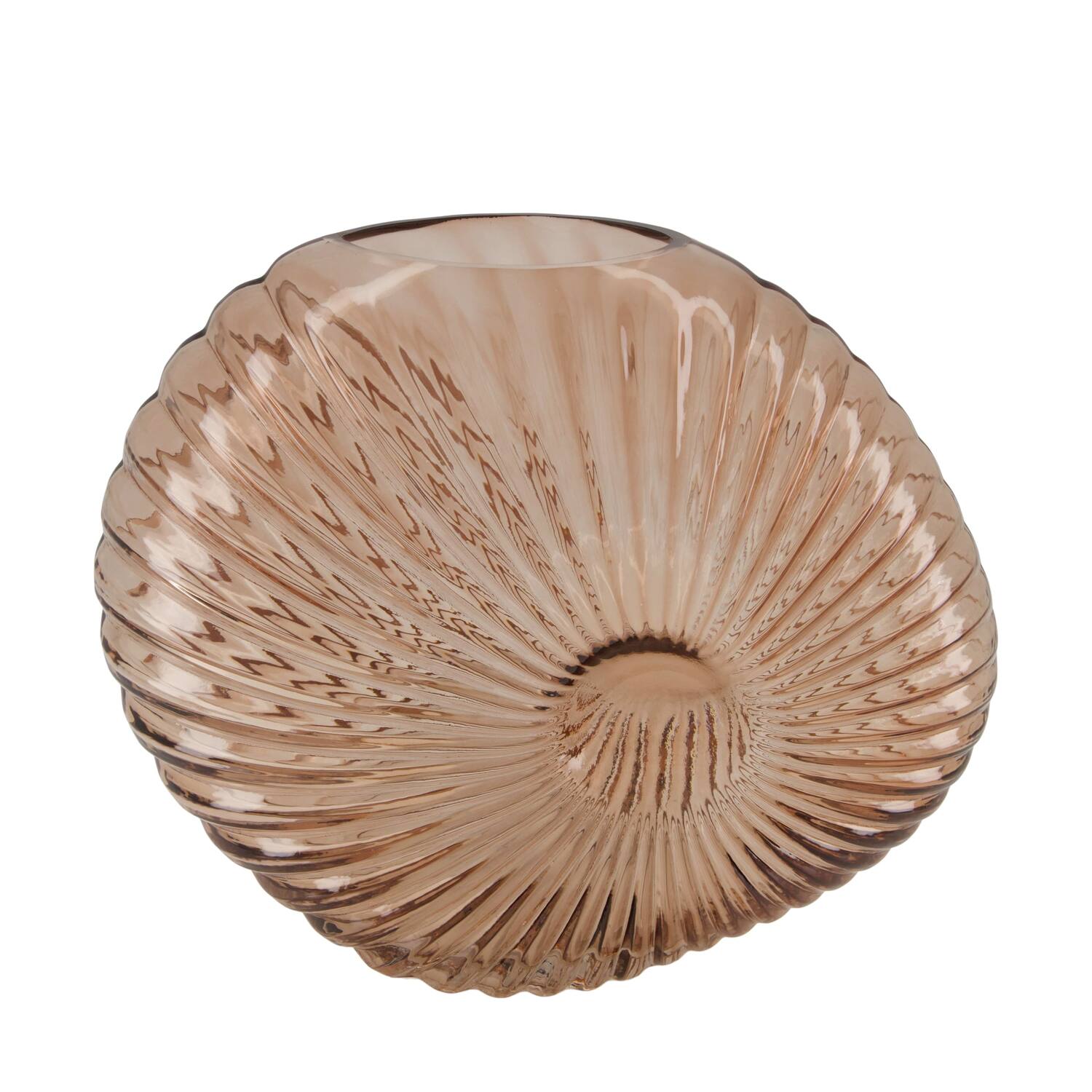Vase glass 30x13x25cm - Pink