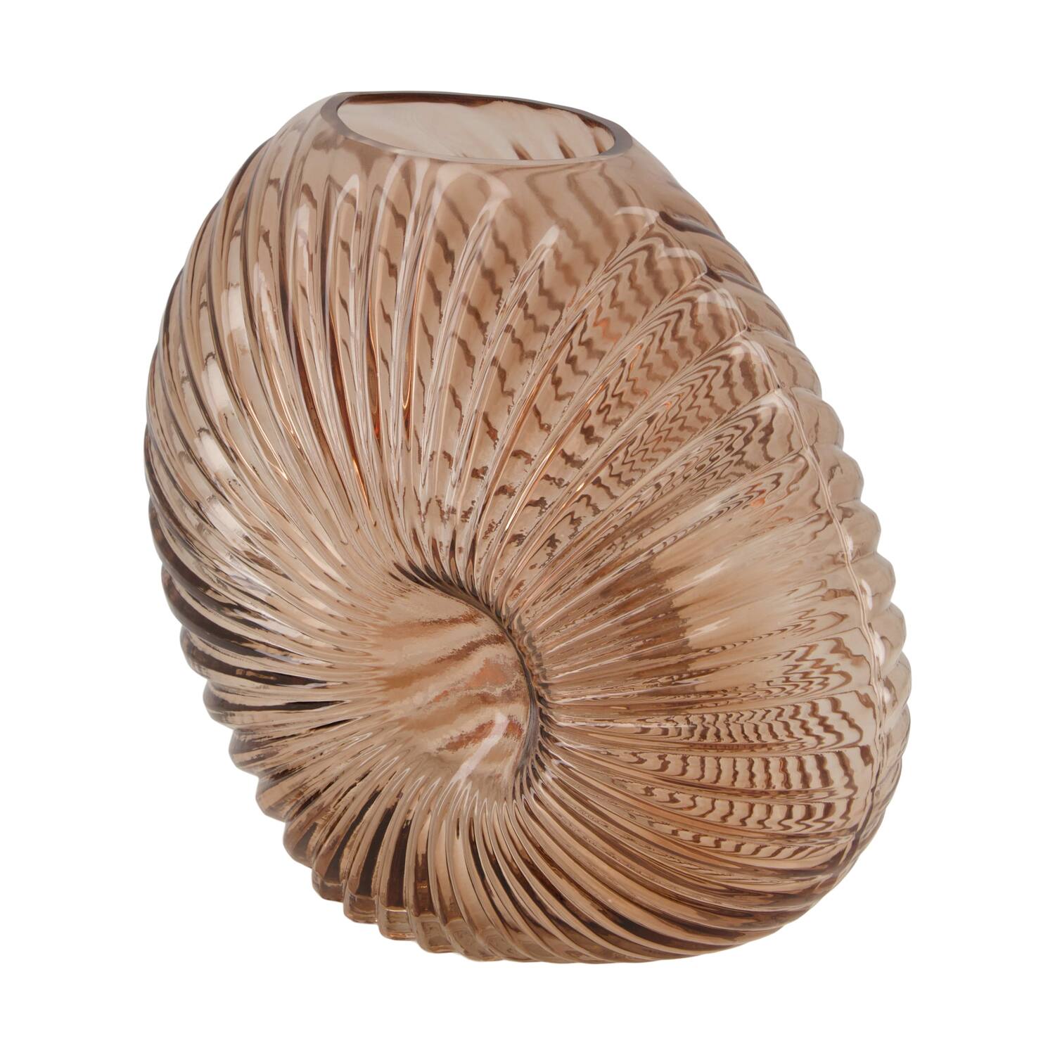 Vase glass 30x13x25cm - Pink