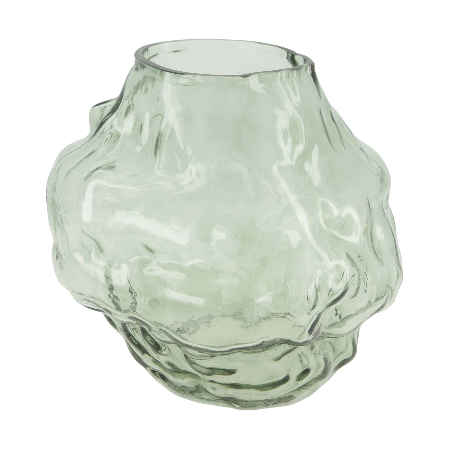 Vase glass 28x24.5x24.5cm