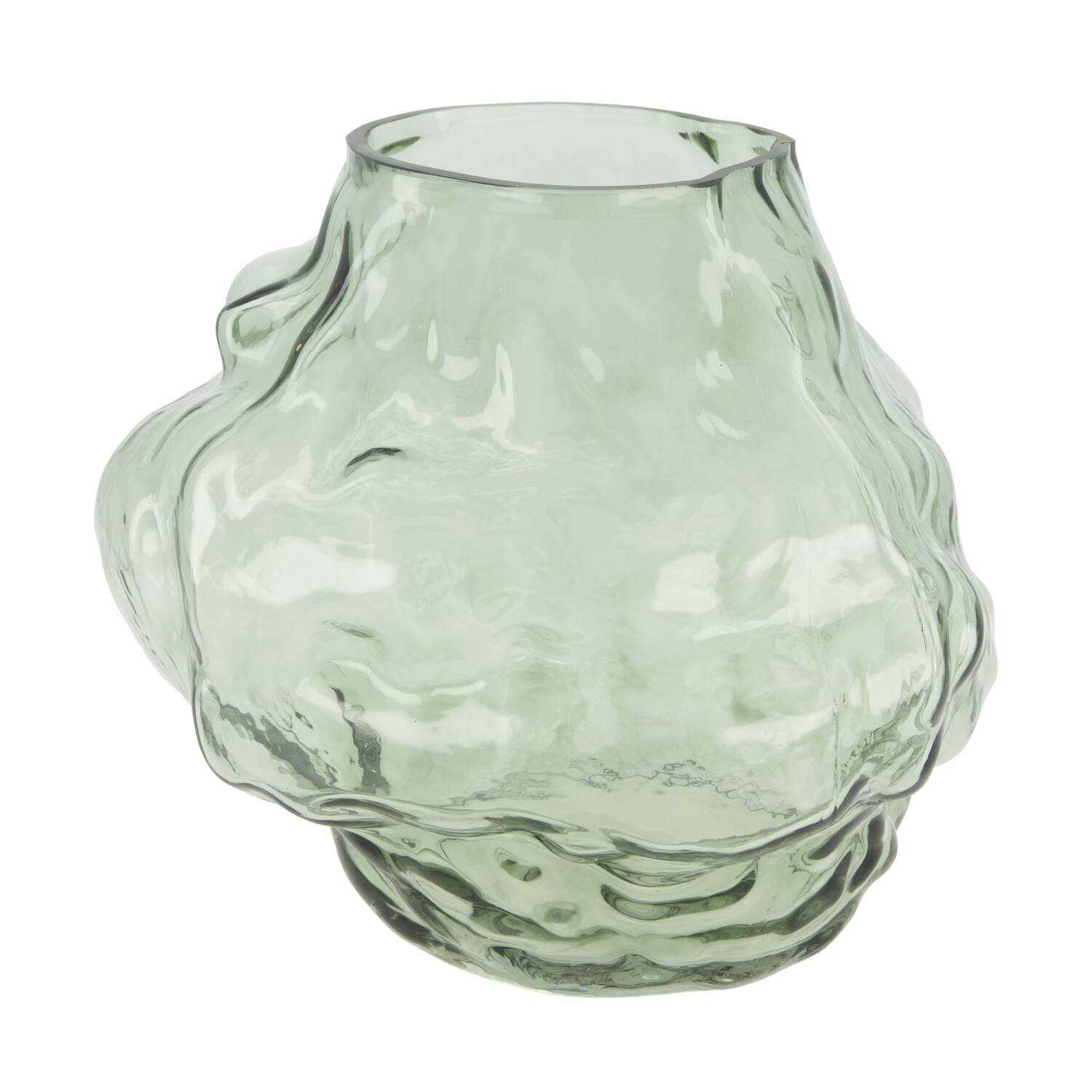 Vase glass 28x24.5x24.5cm