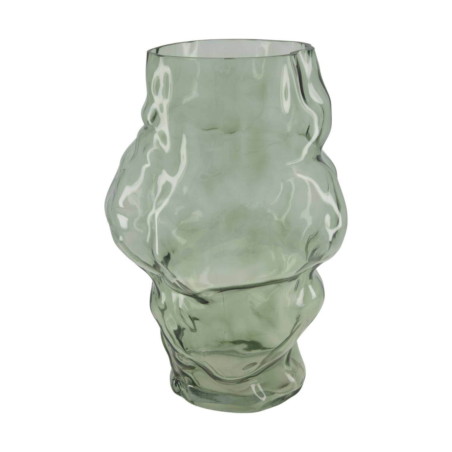 Vase glass 23x20x36cm