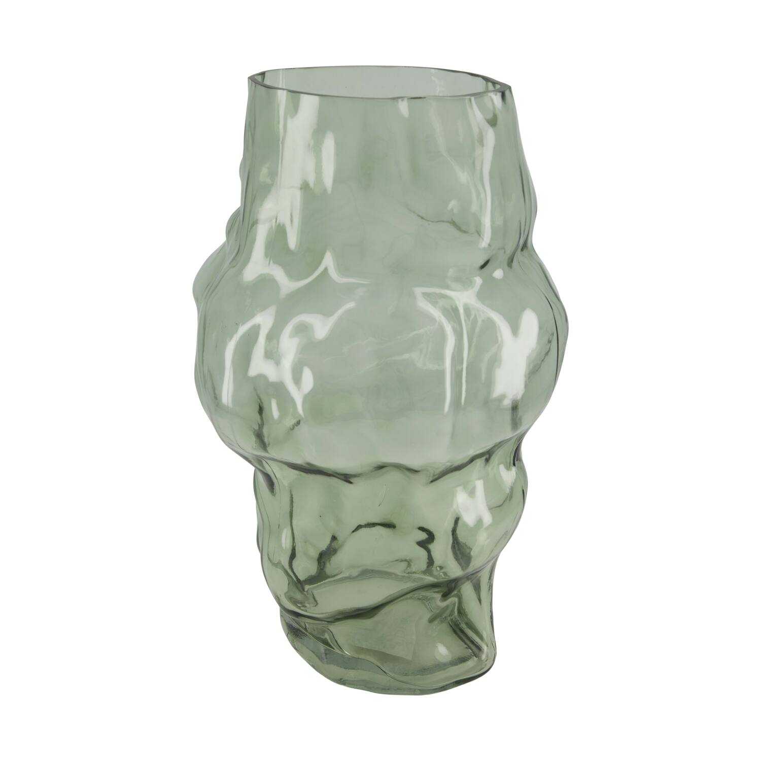 Vase glass 23x20x36cm