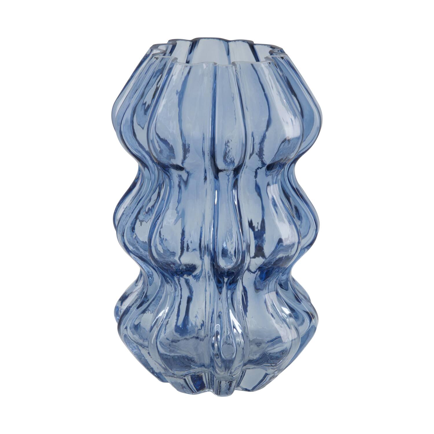 Vase glass 12.5x12.5x20cm