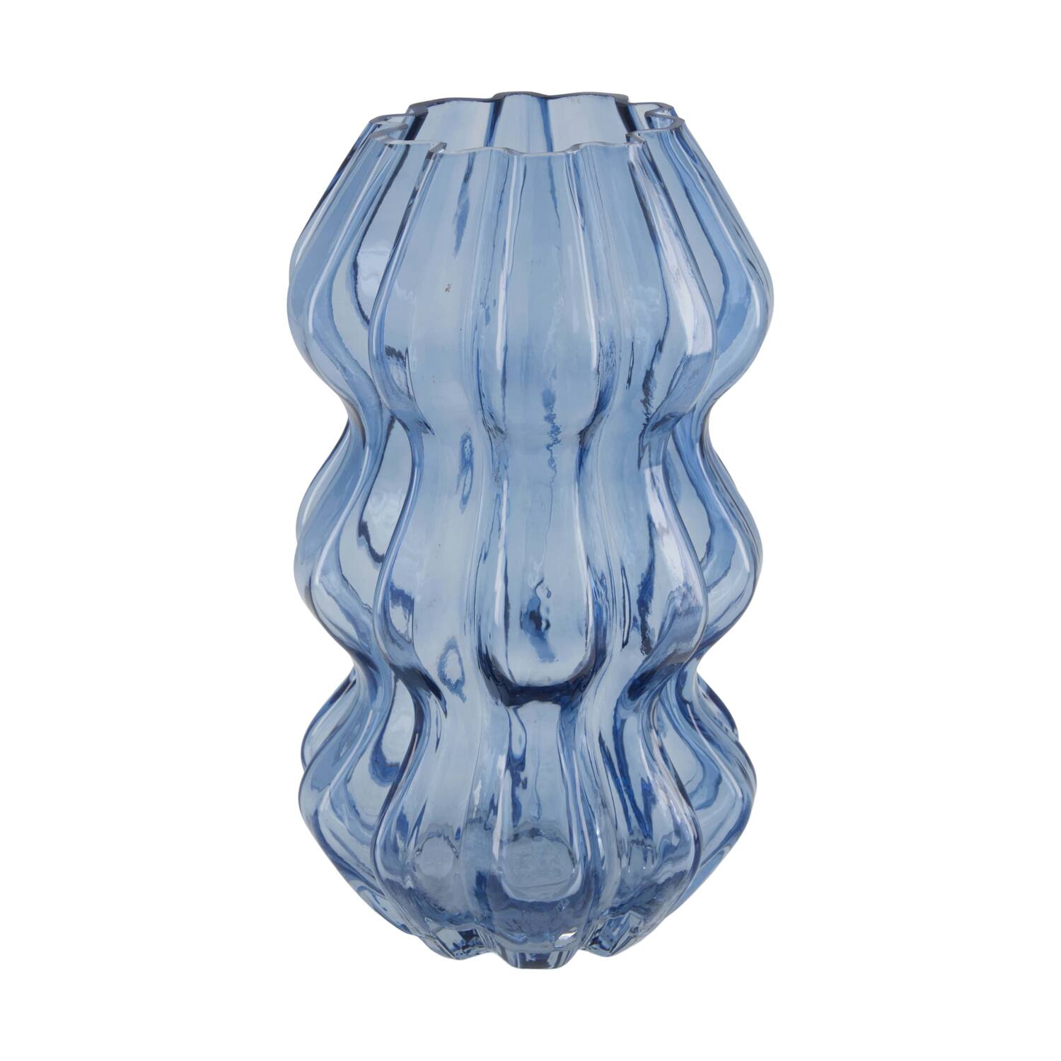 Vase glass 14.5x14.5x25cm