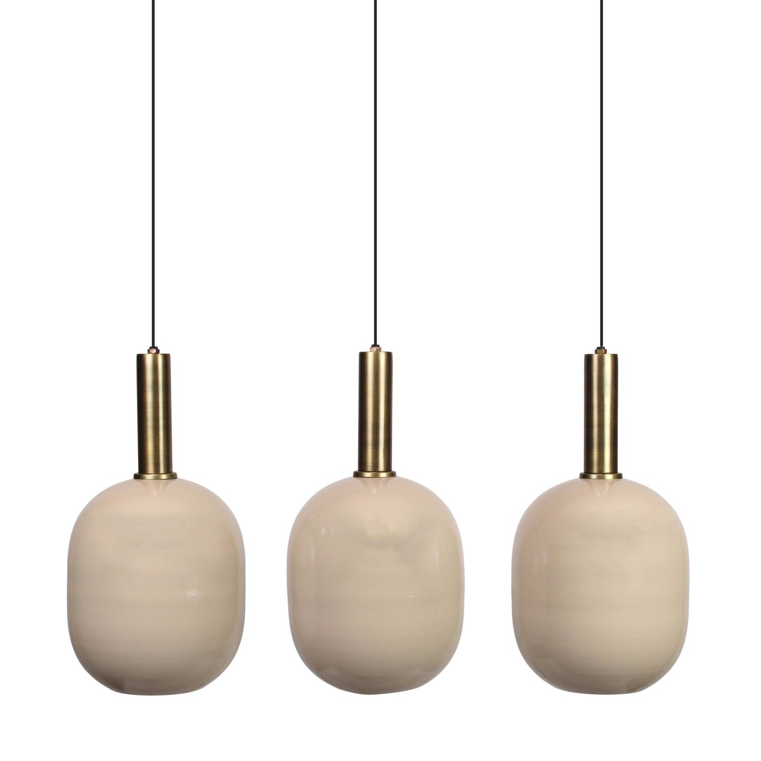 Ceiling light round metal 80x22x130cm