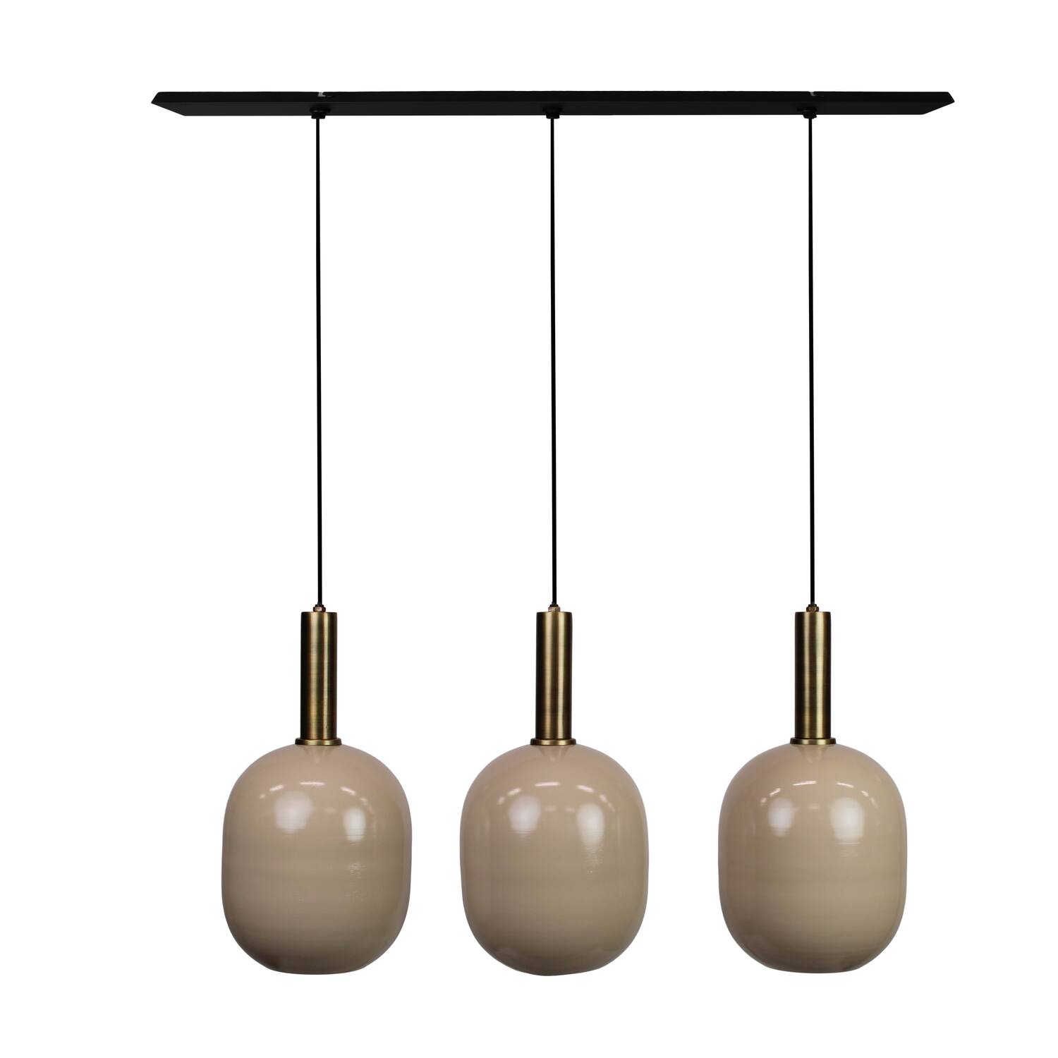 Ceiling light round metal 80x22x130cm