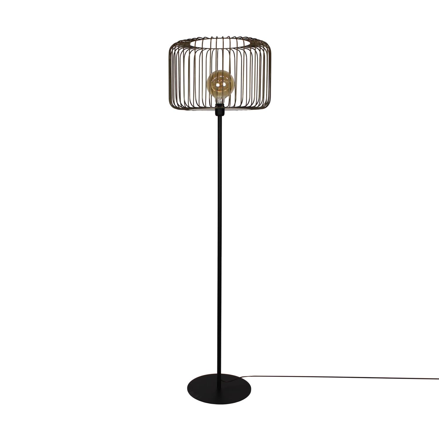 Floor lamp round metal 45x45x159cm - Bronze