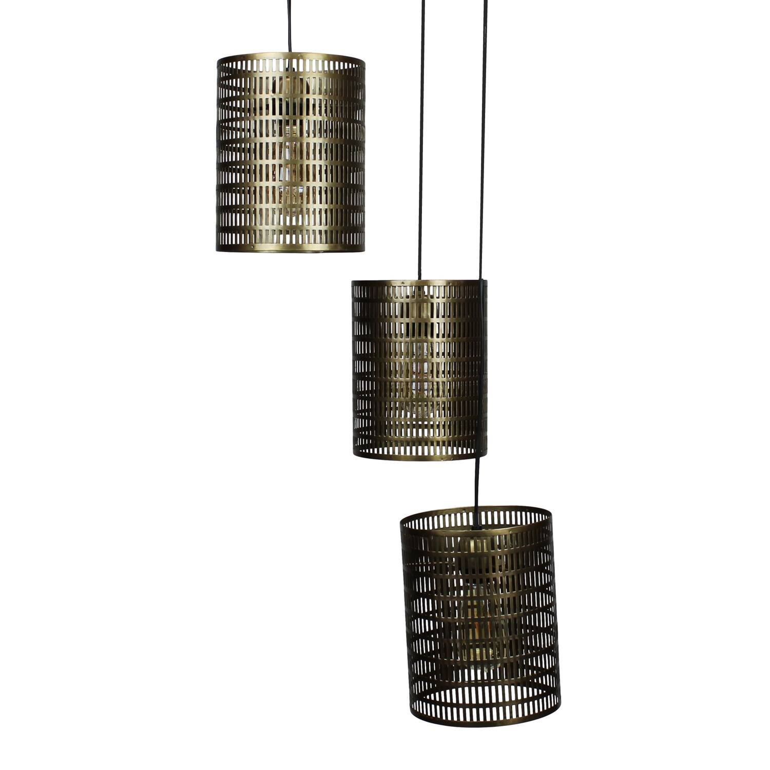 Ceiling light round metal 40x40x130cm