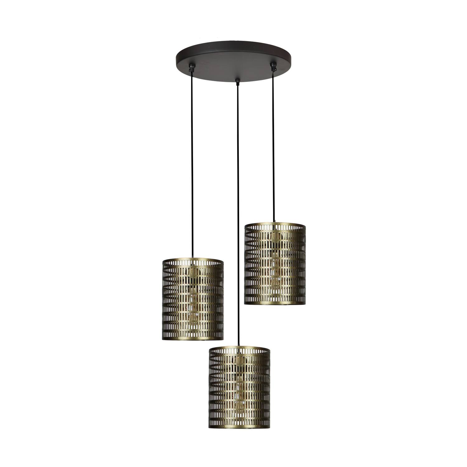 Ceiling light round metal 40x40x130cm