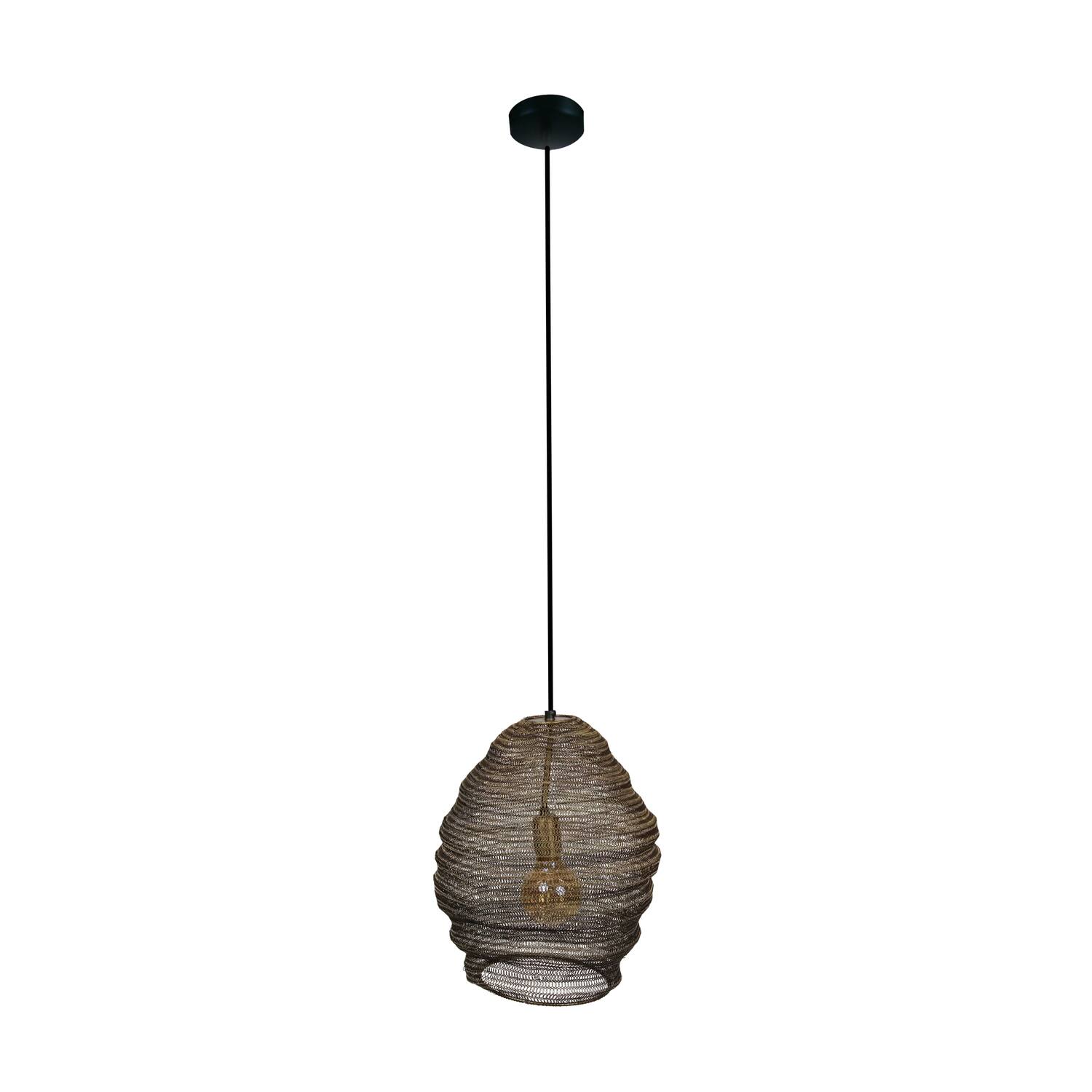 Ceiling light oval metal 37x37x40cm