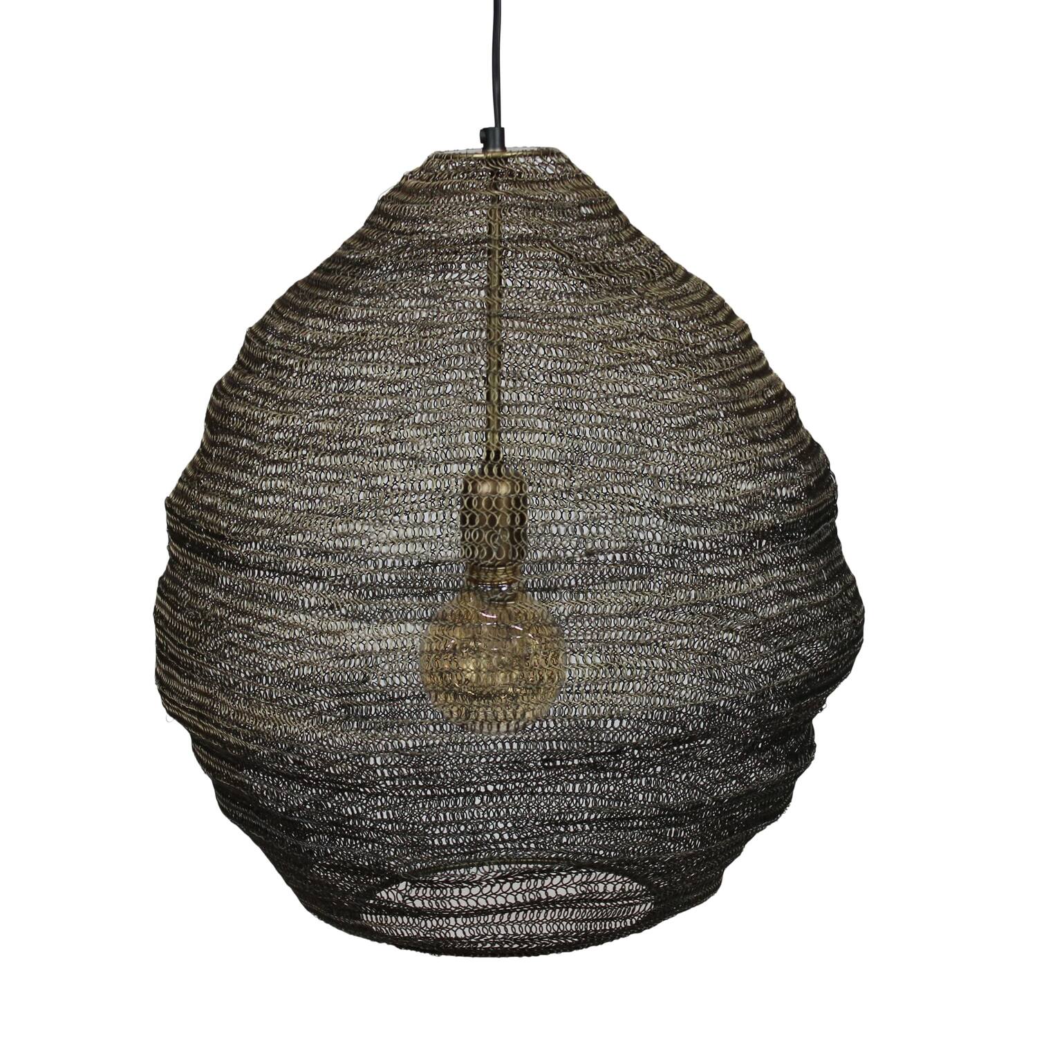 Ceiling light oval metal 47x47x46cm