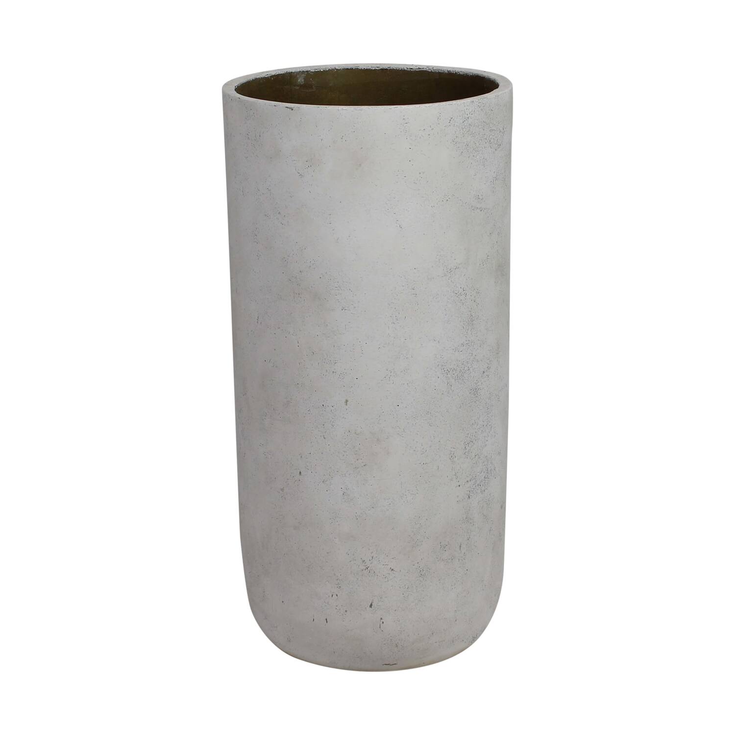 Planter round cement 38x38x73cm  - Grey