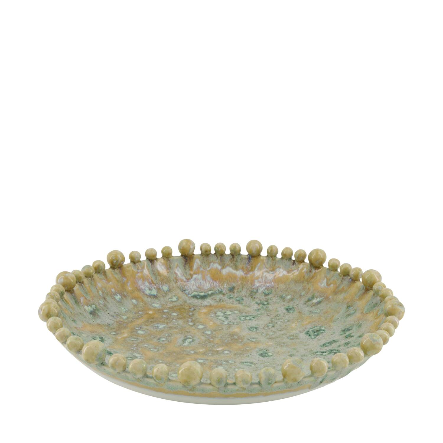 Plate round ceramic 37x37x8cm - Multi